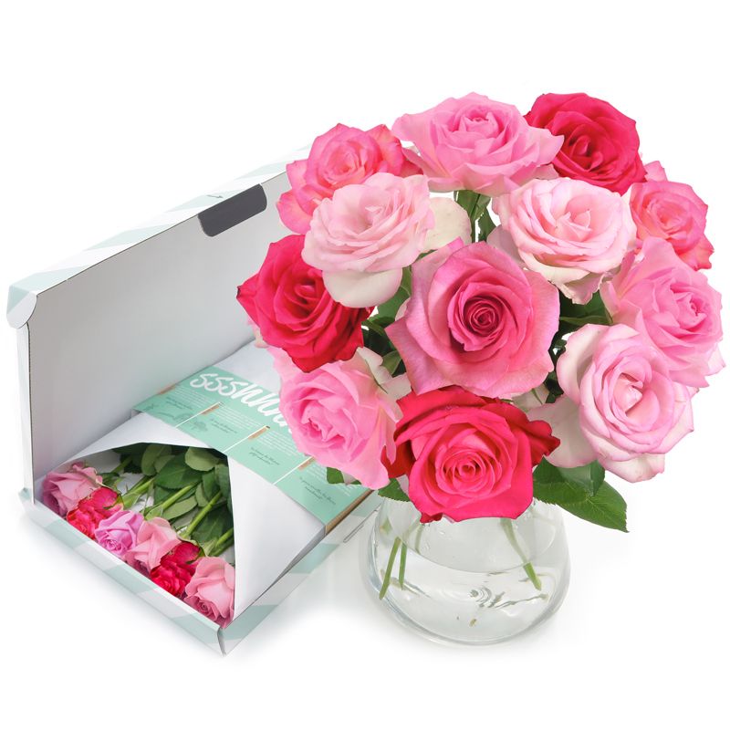 Pretty Pink brievenbusbloemen