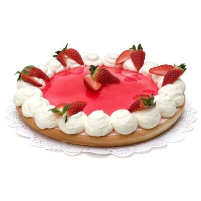 Vlaai aardbeien bavarois