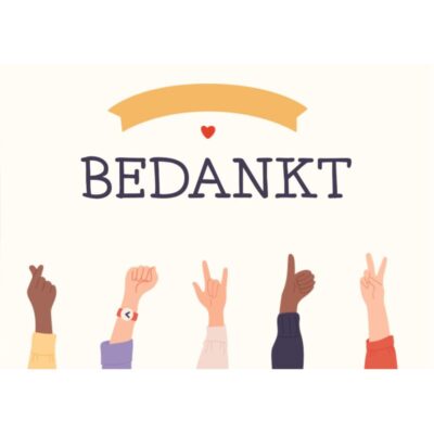 Wenskaart Bedankt 3