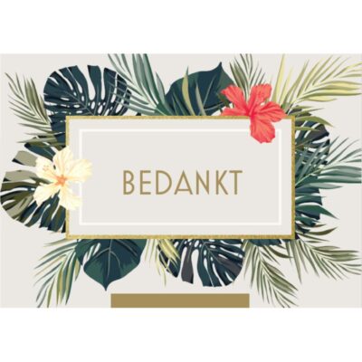 Wenskaart Bedankt 2